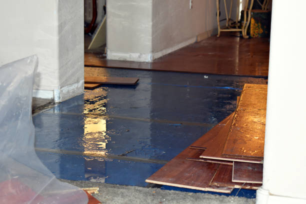 Professional Burst Pipe Water Damage technician working in Howard, OH